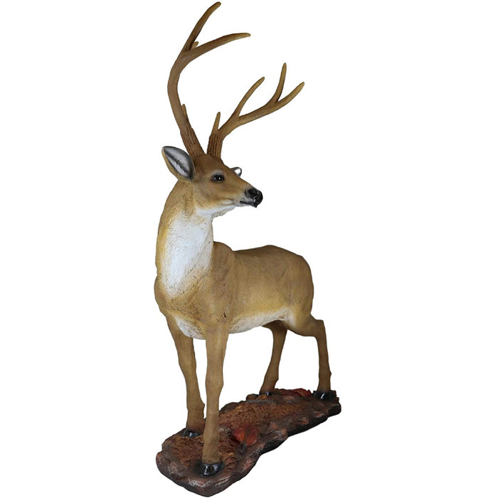 Millwood Pines Large Wildlife 8 Point Trophy Stag Buck Deer Statue 26